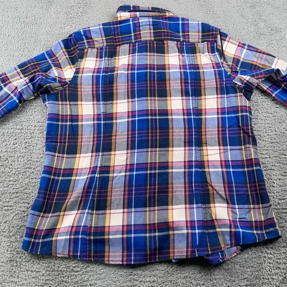 Duluth Trading Co Plaid Button-Up Women's Flannel Shirt Xl - Picture 3 of 9